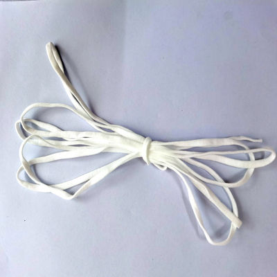 White 3mm 5mm Earloop Cord Roll Untuk Masker Dsiposable
